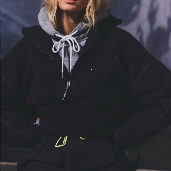 NWOT Free People Movement Mountain High Half Zip Fleece Jacket - Picture 1 of 7